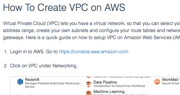 How To Setup VPC on AWS